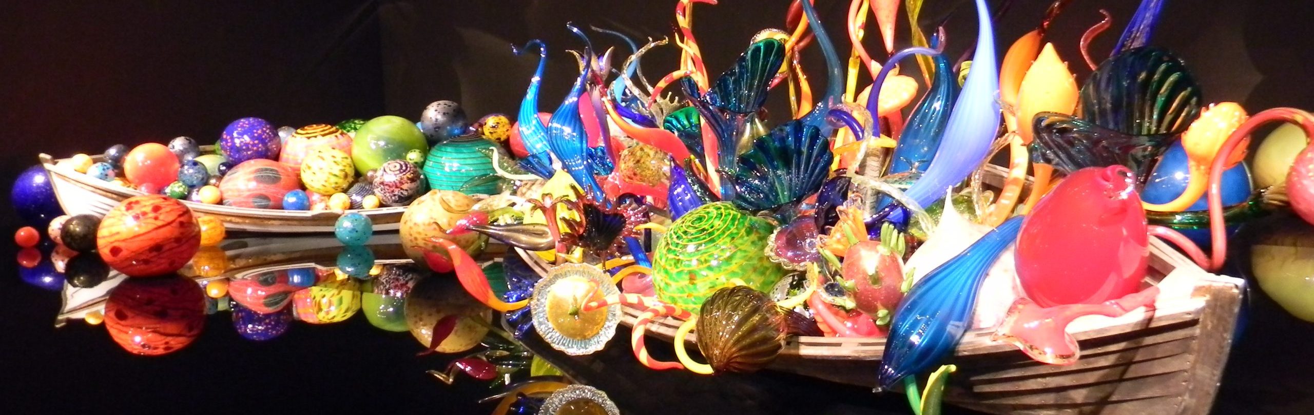 Chihuly Glass Art Exhibit - Colored Glass Arranged
