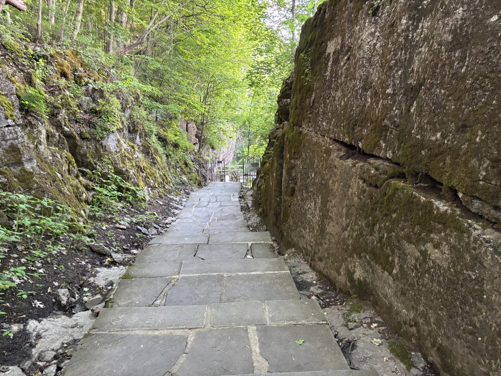 Classic trail walking paths on the Indian Ladder Trail.
