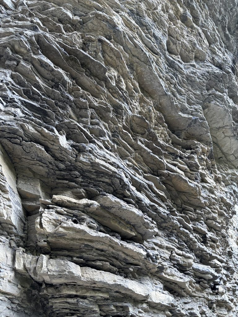 Escarpment rock formations.